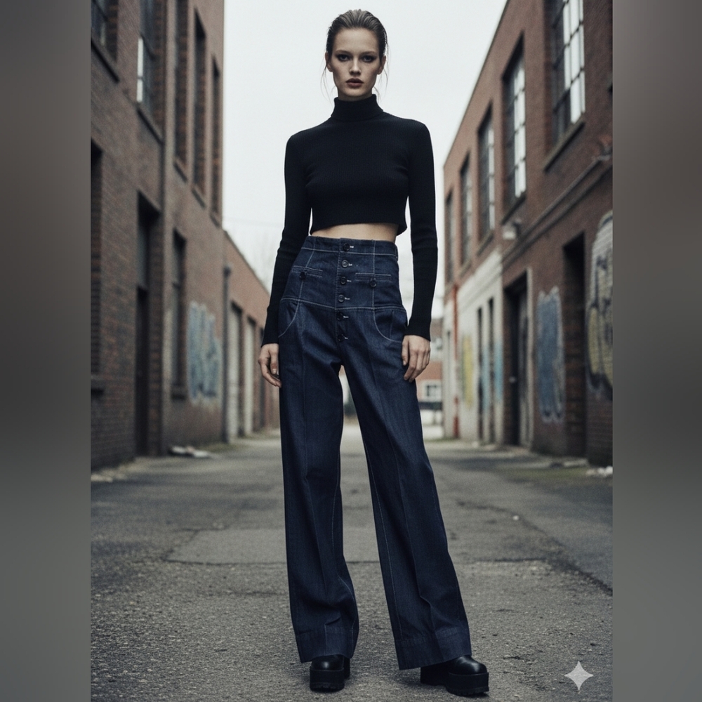 High-Waisted Y2K Akademiks Jeans - Picture 7 of 7